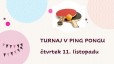 Turnaj v ping pongu