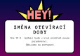 Změna otevírací doby - poradnství