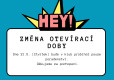 Změna otevírací doby - poradnství